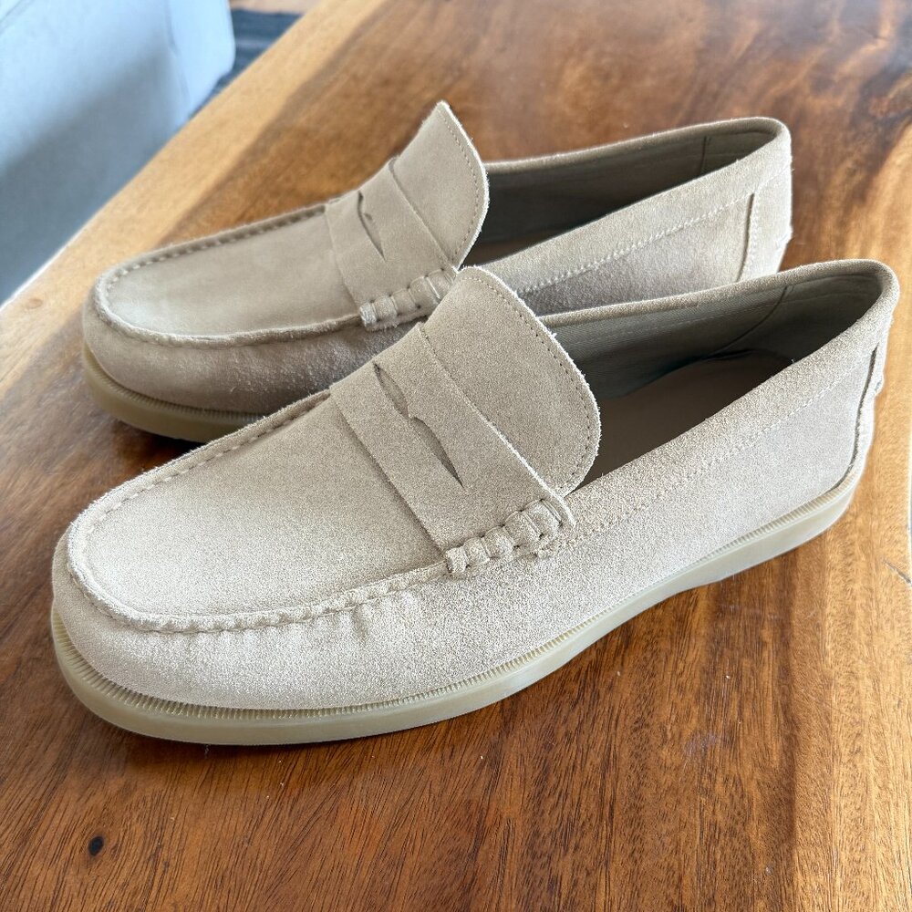 Zara Tan Suede Loafers, Size 45, New, never worn.
